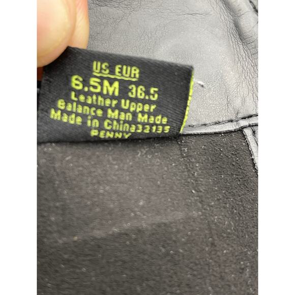 Sam Edelman Penny Black Leather Tall Back Zip Riding Boots Women 6.5M - Picture 14 of 16